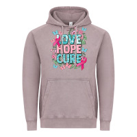 Vintage Zinc Love hope cure cancer Awareness Vintage Hoodie - HowdyJamesFarm