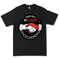 Black awesome down with my demons  for gift adult and kids men women  2021 Premium Tee - lanVoArt