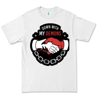 White awesome down with my demons  for gift adult and kids men women  2021 Premium Tee - lanVoArt