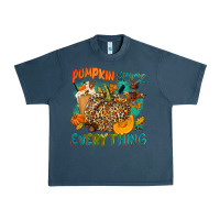 Midnight Navy Pumpkin spice everything Urban Heavy Tee - NancyCooperArtShop