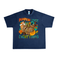 Navy Pumpkin spice everything Urban Heavy Tee - NancyCooperArtShop
