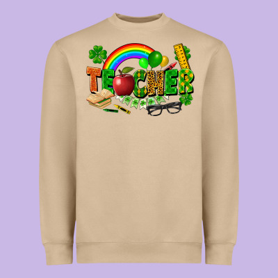 Teacher St Patrick Heavyweight Sweatshirt Designed By Fadigitalartstudio