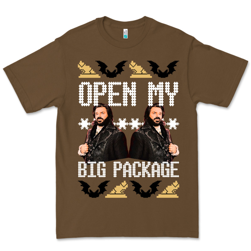 What We Do In The Shadows Christmas Sweater Design—open My Big Packa Premium Tee by lanVoArt | Teevron