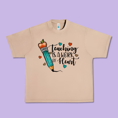 Teaching İs A Work Of Heart Urban Heavy Tee Designed By Jahusdesignshop