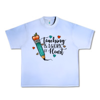 Grape Ice teaching i̇s a work of heart Urban Heavy Tee - JahusDesignShop