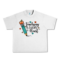 Lunar Rock teaching i̇s a work of heart Urban Heavy Tee - JahusDesignShop