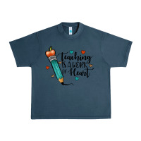 Midnight Navy teaching i̇s a work of heart Urban Heavy Tee - JahusDesignShop
