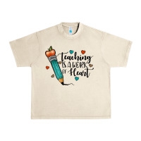 Sandshell teaching i̇s a work of heart Urban Heavy Tee - JahusDesignShop