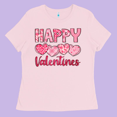 Happy Valentines Ladies Tee Designed By Lillyallendesigns
