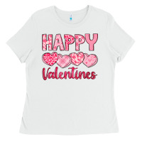 White happy valentines Ladies Tee - LillyAllenDesigns