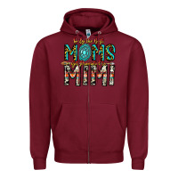 Burgundy Only The Best Moms Get Promoted To Mimi Zipper Hoodie - CowhideDigitalArt
