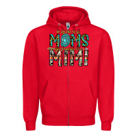 Red Only The Best Moms Get Promoted To Mimi Zipper Hoodie - CowhideDigitalArt