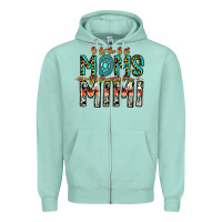 Seafoam Only The Best Moms Get Promoted To Mimi Zipper Hoodie - CowhideDigitalArt