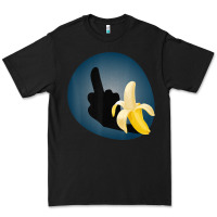 Black Dirty Joke Halloween Costume Joke Middle Finger Banana Premium Tee - lanVoArt