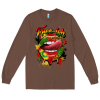 Chestnut free ish juneteenth lips Long Sleeve Tee - CowGirlArtShop