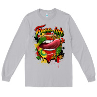 Moon Dust free ish juneteenth lips Long Sleeve Tee - CowGirlArtShop