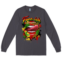 Smoke free ish juneteenth lips Long Sleeve Tee - CowGirlArtShop