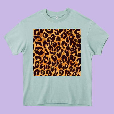 Leopard Seamless Pattern Bbs Heavy Core Tee Designed By Bundleandbundleshop