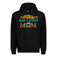Black loud and proud mom Premium Hoodie - BundleAndBundleShop