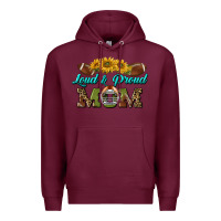 Burgundy loud and proud mom Premium Hoodie - BundleAndBundleShop