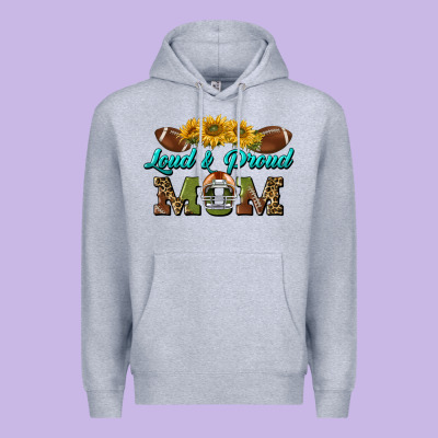 Loud And Proud Mom Premium Hoodie Designed By Bundleandbundleshop