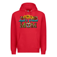 Red loud and proud mom Premium Hoodie - BundleAndBundleShop