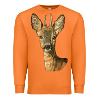 Carrot Red brocket Deer Head Premium Sweatshirt - LillyAllenDesigns