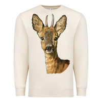 Sandshell Red brocket Deer Head Premium Sweatshirt - LillyAllenDesigns