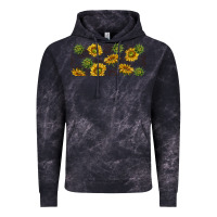 Cloud Black summer with sunflowers Vintage Hoodie - TumblerDesignByShophia
