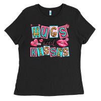 Black hugs and kisses Ladies Tee - LillyAllenDesigns
