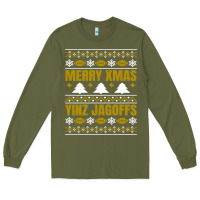 Army Green Merry Christmas Yinz Jagoffs Pittsburgh Pennsylvania Xmas Gifts 1 Long Sleeve Tee - lanVoArt