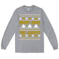 Heather Grey Merry Christmas Yinz Jagoffs Pittsburgh Pennsylvania Xmas Gifts 1 Long Sleeve Tee - lanVoArt