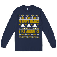 Navy Merry Christmas Yinz Jagoffs Pittsburgh Pennsylvania Xmas Gifts 1 Long Sleeve Tee - lanVoArt