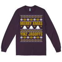 Plum Merry Christmas Yinz Jagoffs Pittsburgh Pennsylvania Xmas Gifts 1 Long Sleeve Tee - lanVoArt