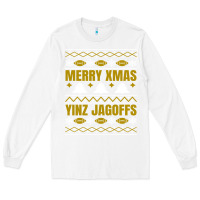 White Merry Christmas Yinz Jagoffs Pittsburgh Pennsylvania Xmas Gifts 1 Long Sleeve Tee - lanVoArt