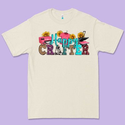 Happy Crafter Premium Tee Designed By Ranaportraitstore