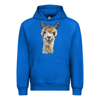 Cobalt alpaca Urban Hoodie - BarkalooDesign