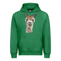 Emerald alpaca Urban Hoodie - BarkalooDesign