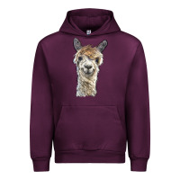 Mauve Wine alpaca Urban Hoodie - BarkalooDesign