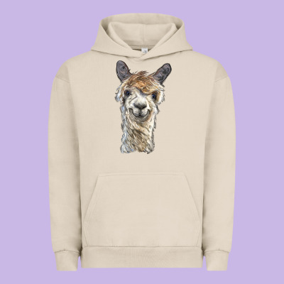Alpaca Urban Hoodie Designed By Barkaloodesign