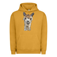 Pigment Peanut Butter alpaca Urban Hoodie - BarkalooDesign