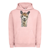 Pigment Salmon alpaca Urban Hoodie - BarkalooDesign