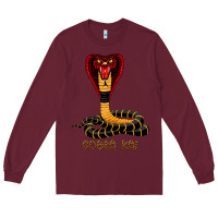 Burgundy cobra cai Long Sleeve Tee - lanVoArt