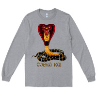 Heather Grey cobra cai Long Sleeve Tee - lanVoArt