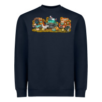Navy thanksgiving trucks bbs Heavyweight Sweatshirt - BundleAndBundleShop