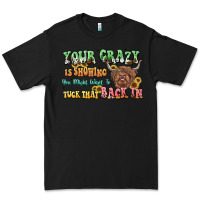 Black your crazy is showing cow Premium Tee - LillyAllenDesigns