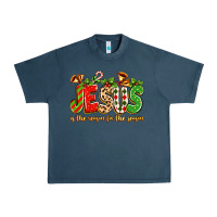 Midnight Navy jesus is the reason for the season Urban Heavy Tee - texasbilliewilder