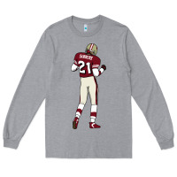 Heather Grey deion sanders 32 Long Sleeve Tee - lanVoArt