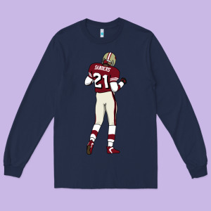 Deion Sanders 32 Long Sleeve Tee Designed By Lanvoart