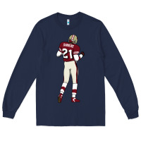 Navy deion sanders 32 Long Sleeve Tee - lanVoArt